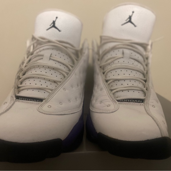 jordan 13 retro lakers men's shoe